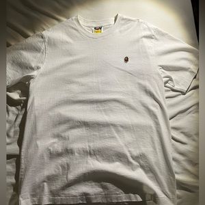 A Bathing Ape Bape One Point Tee White - Large